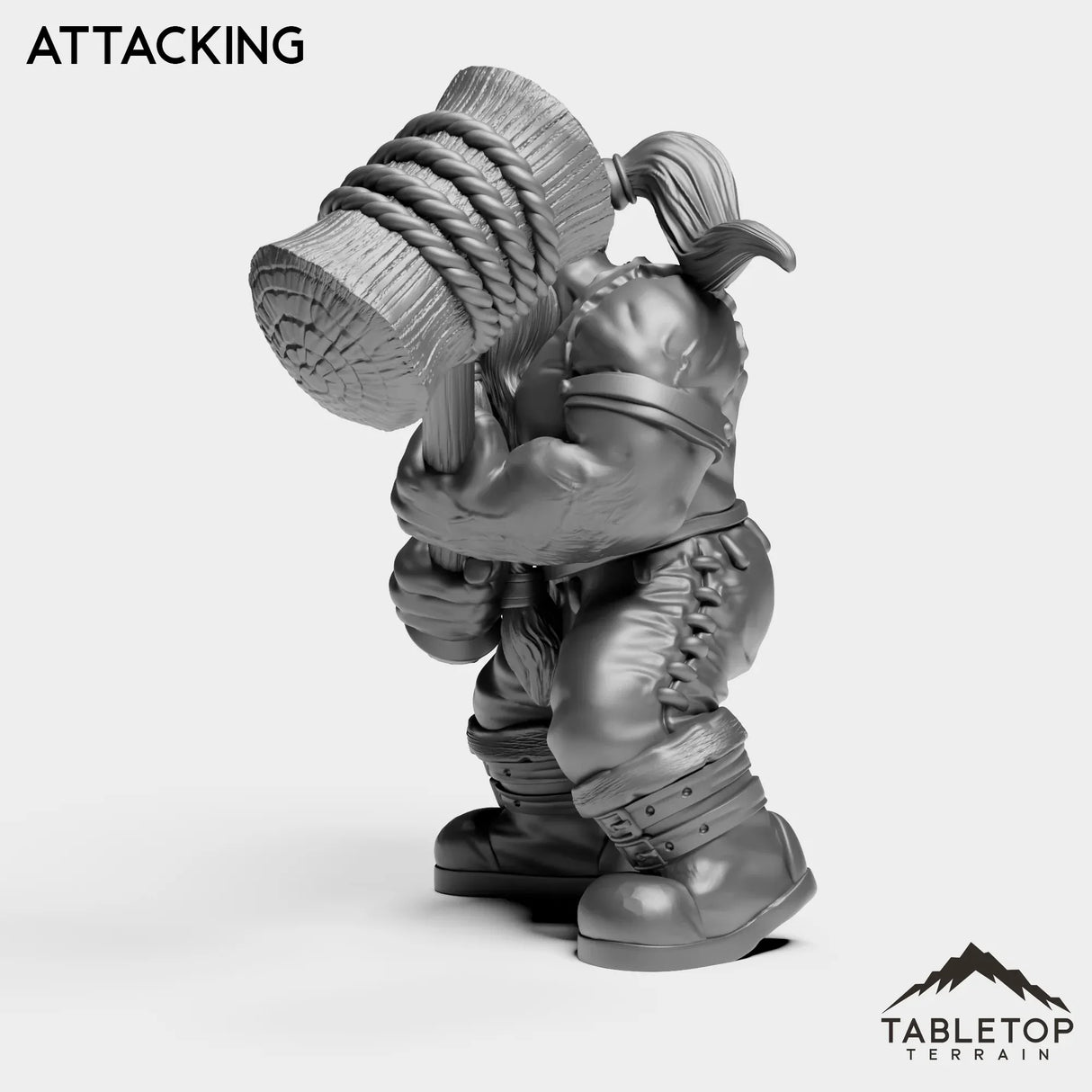 Tabletop Terrain Miniature Dwarf Paladin