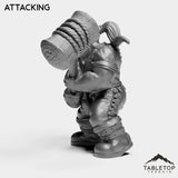 Tabletop Terrain Miniature Dwarf Paladin