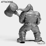 Tabletop Terrain Miniature Dwarf Paladin