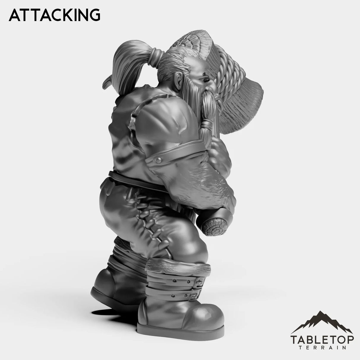 Tabletop Terrain Miniature Dwarf Paladin