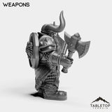 Tabletop Terrain Miniature Dwarf Paladin