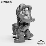 Tabletop Terrain Miniature Dwarf Paladin