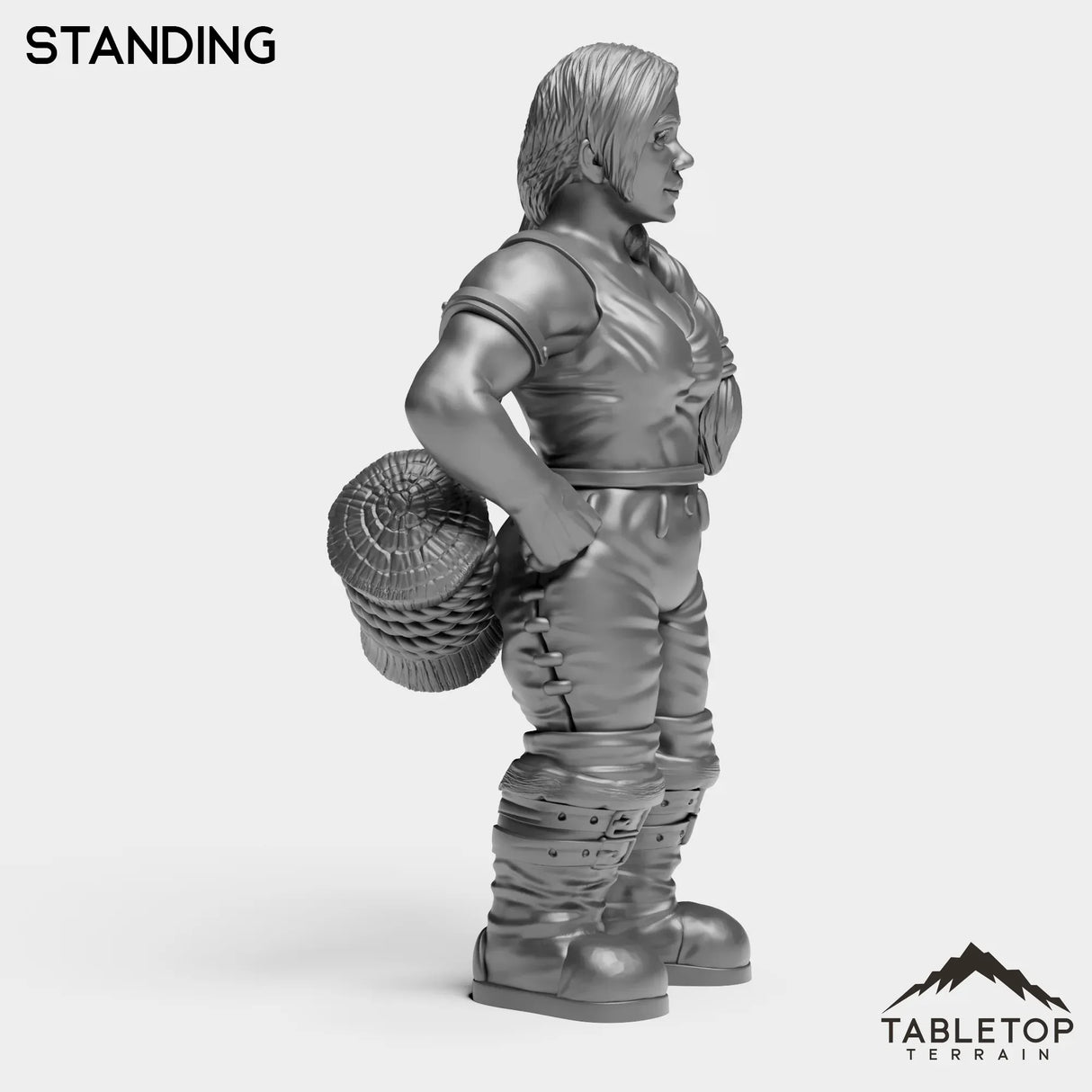 Tabletop Terrain Miniature Dwarf Paladin Female