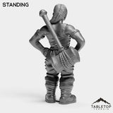 Tabletop Terrain Miniature Dwarf Paladin Female