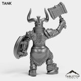 Tabletop Terrain Miniature Dwarf Paladin Female