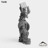 Tabletop Terrain Miniature Dwarf Paladin Female