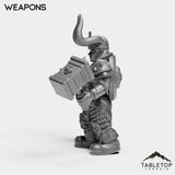 Tabletop Terrain Miniature Dwarf Paladin Female
