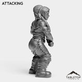 Tabletop Terrain Miniature Dwarf Paladin Female
