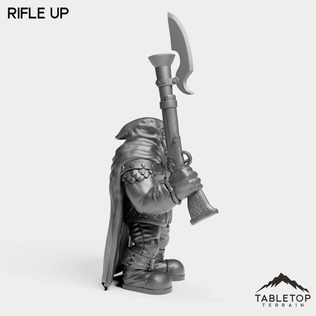 Tabletop Terrain Miniature Dwarf Rifleman