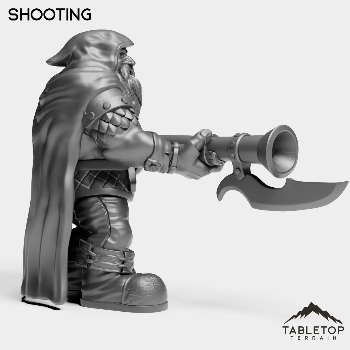 Tabletop Terrain Miniature Dwarf Rifleman