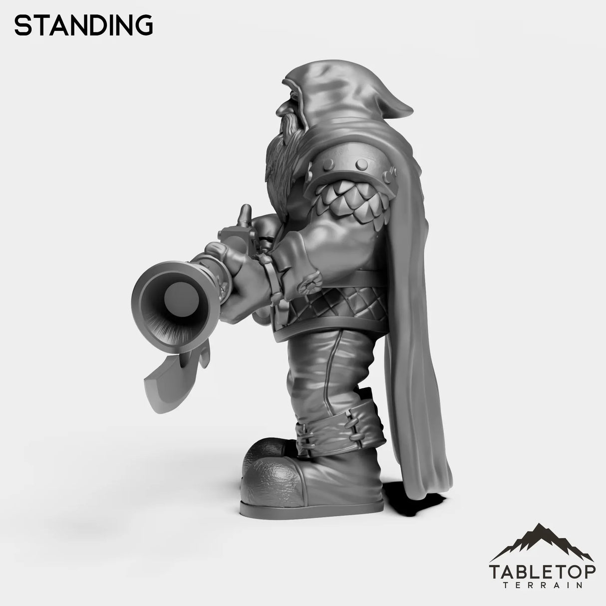 Tabletop Terrain Miniature Dwarf Rifleman