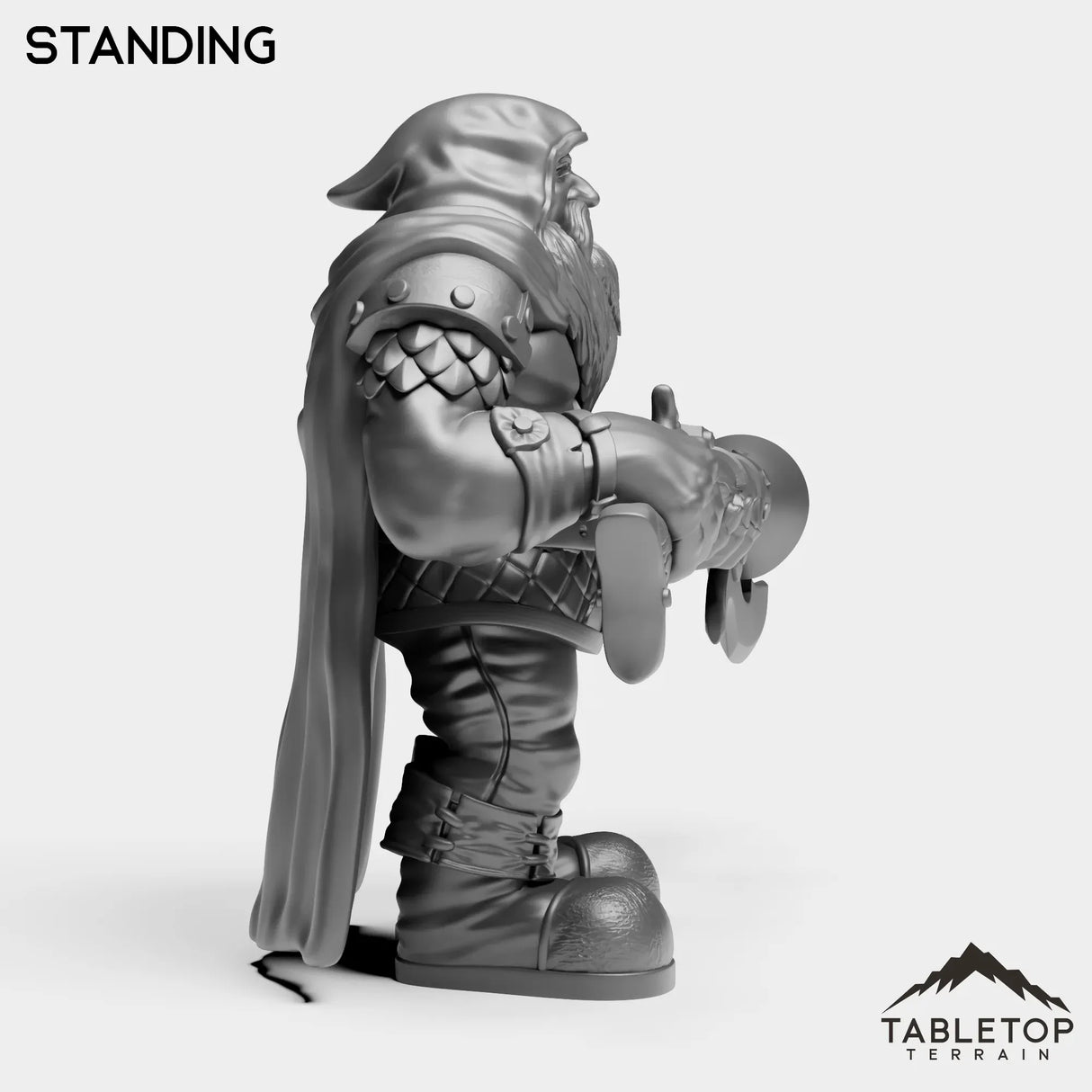 Tabletop Terrain Miniature Dwarf Rifleman