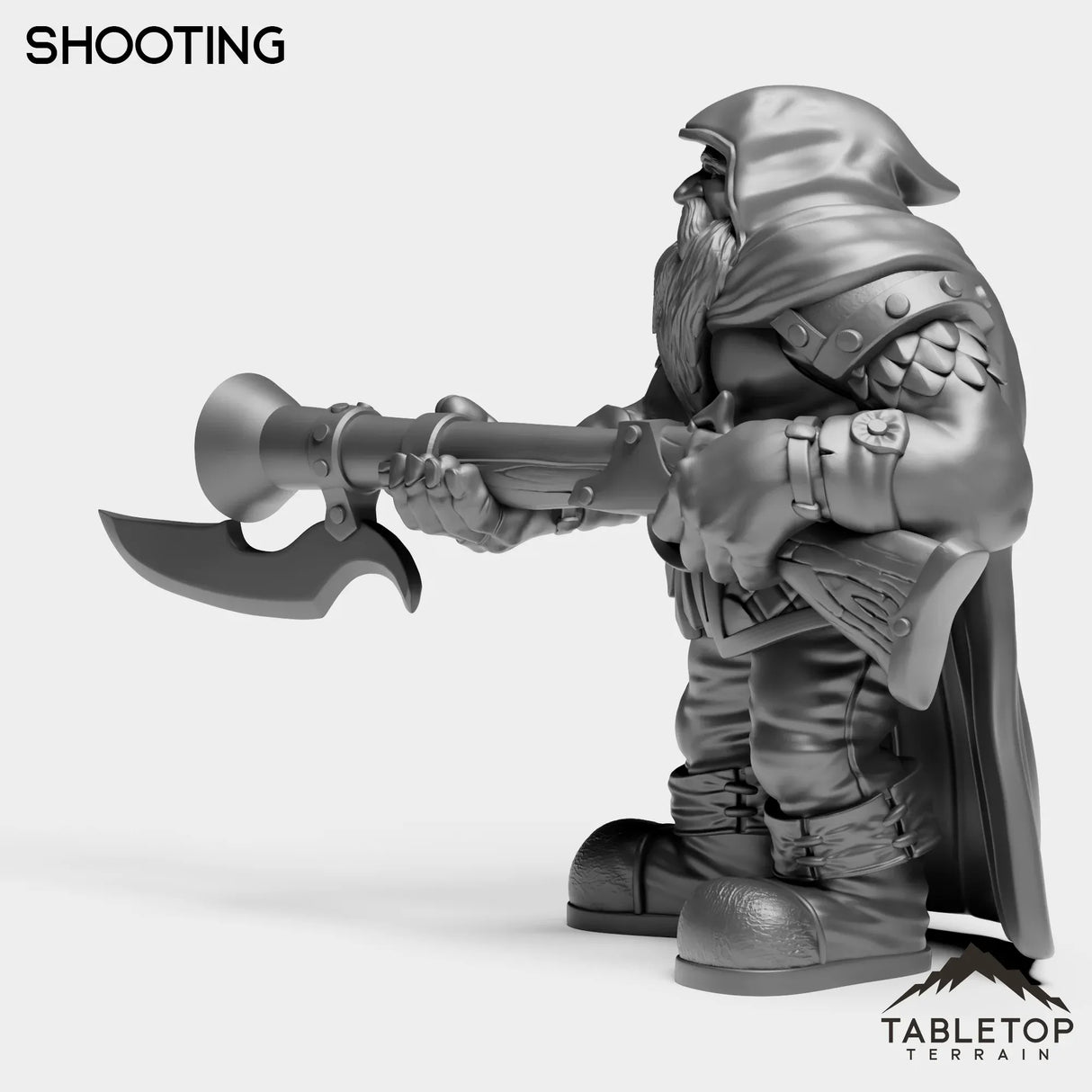 Tabletop Terrain Miniature Dwarf Rifleman