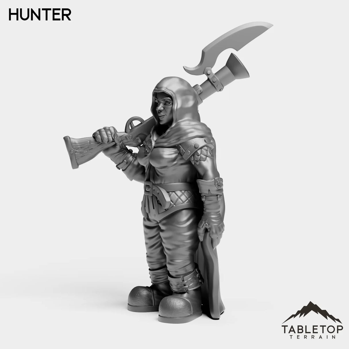 Tabletop Terrain Miniature Dwarf Rifleman Female