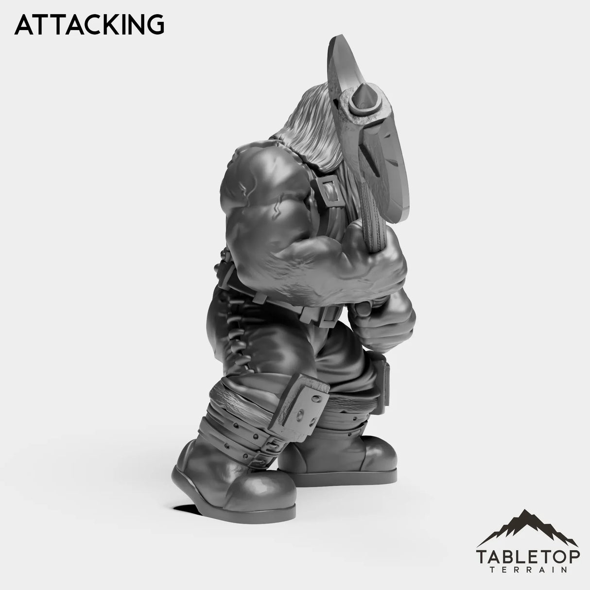 Tabletop Terrain Miniature Dwarf Warrior