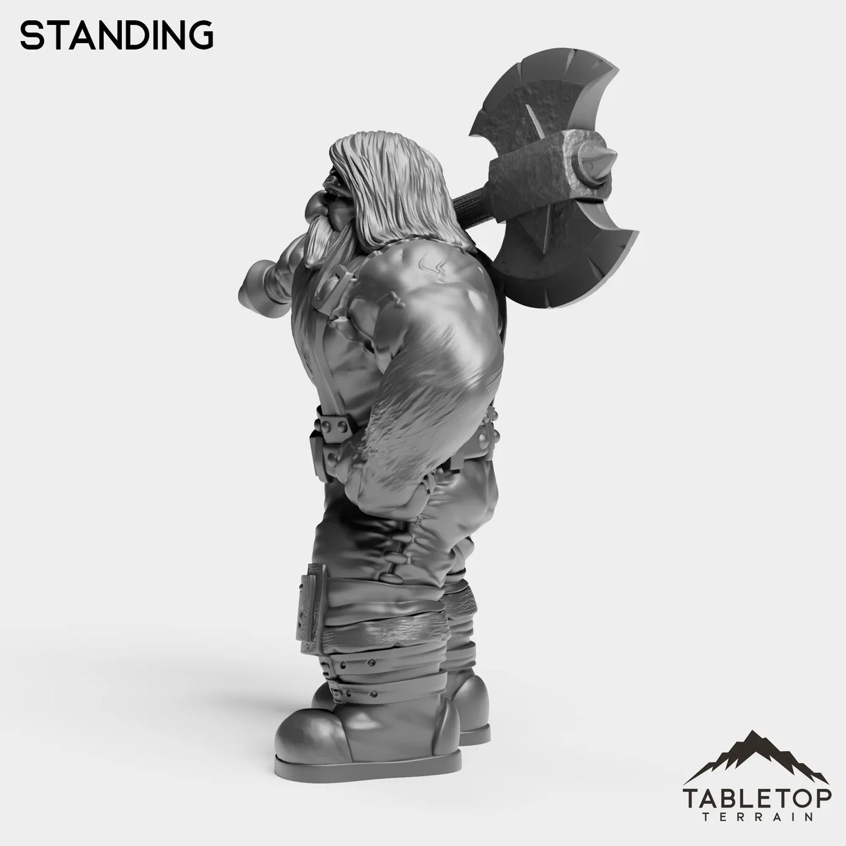 Tabletop Terrain Miniature Dwarf Warrior