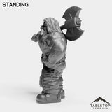 Tabletop Terrain Miniature Dwarf Warrior