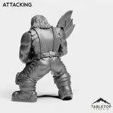 Tabletop Terrain Miniature Dwarf Warrior