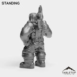 Tabletop Terrain Miniature Dwarf Warrior