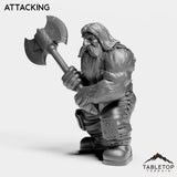 Tabletop Terrain Miniature Dwarf Warrior