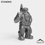Tabletop Terrain Miniature Dwarf Warrior