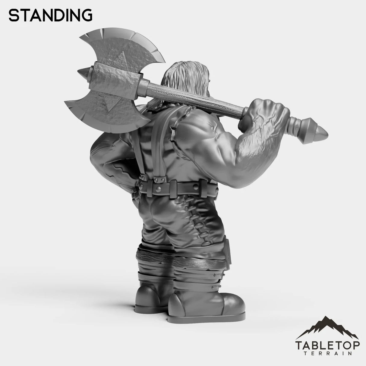 Tabletop Terrain Miniature Dwarf Warrior