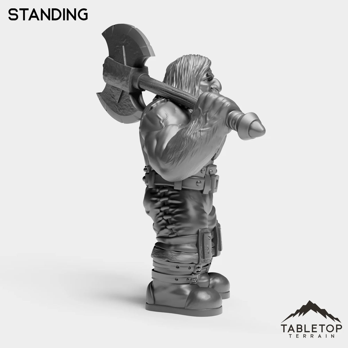 Tabletop Terrain Miniature Dwarf Warrior