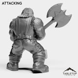 Tabletop Terrain Miniature Dwarf Warrior