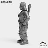 Tabletop Terrain Miniature Dwarf Warrior Female