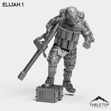 Tabletop Terrain Miniature Elijah 1 Elijah - Black Stone Commandos