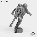 Tabletop Terrain Miniature Elijah - Black Stone Commandos