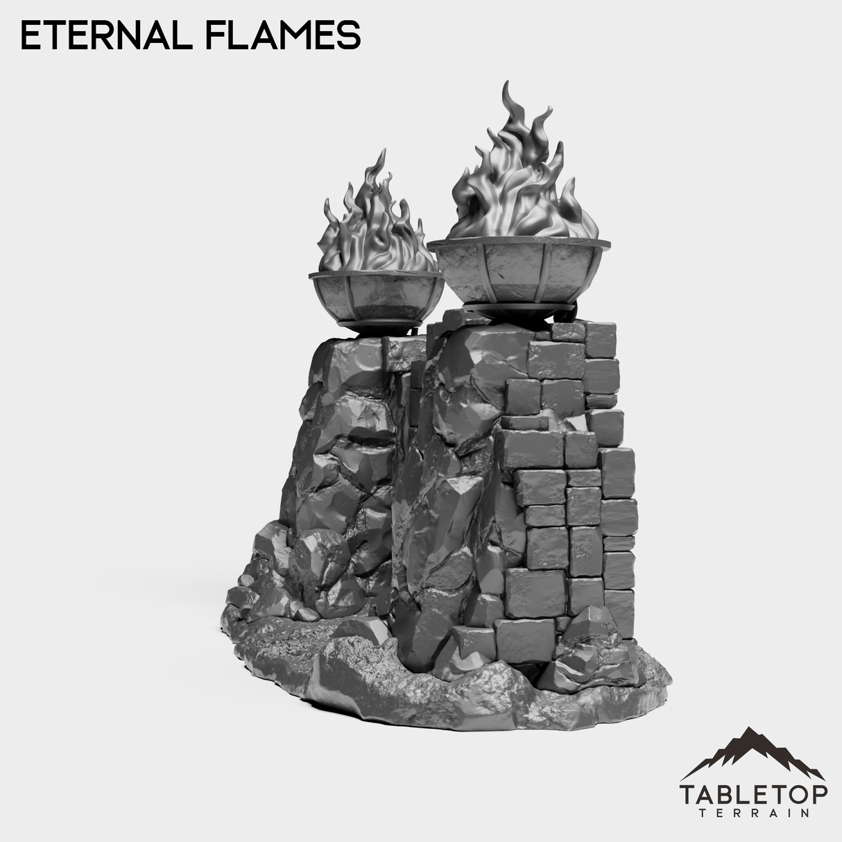 Tabletop Terrain Miniature Eternal Flames
