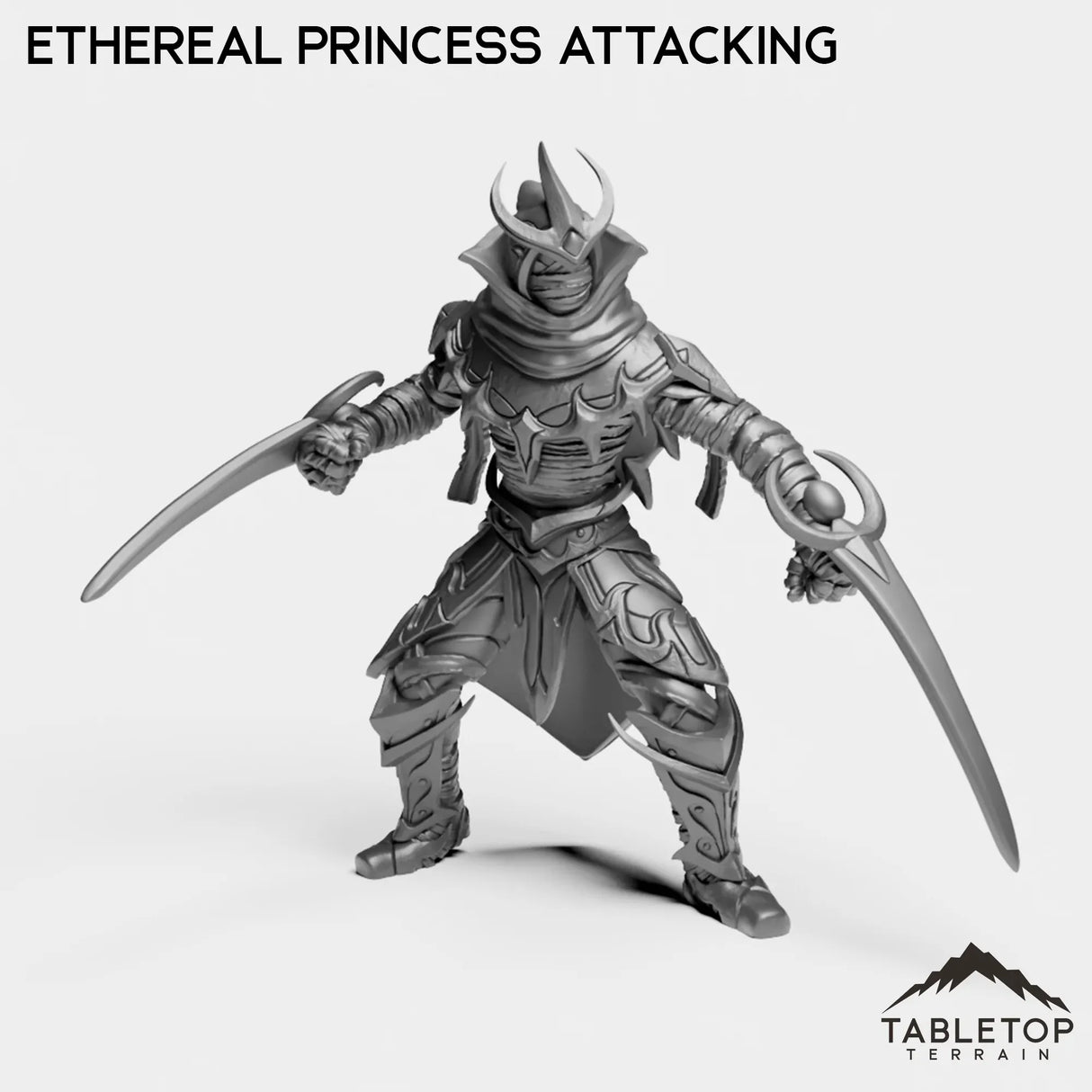 Tabletop Terrain Miniature Ethereal Princess Attacking Ethereal Princess
