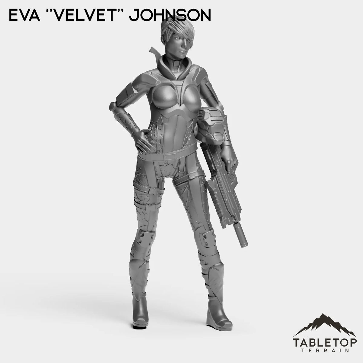 Tabletop Terrain Miniature Eva Velvet - Black Stone Commandos