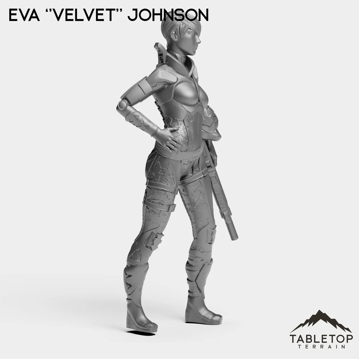 Tabletop Terrain Miniature Eva Velvet - Black Stone Commandos