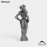 Tabletop Terrain Miniature Exiled Female
