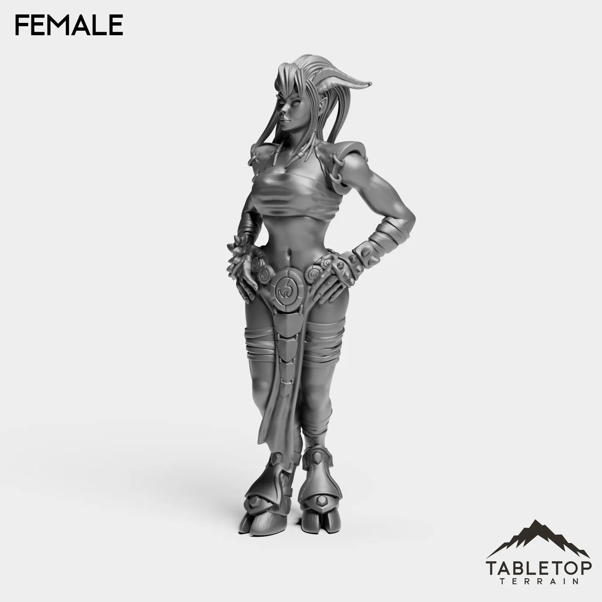 Tabletop Terrain Miniature Exiled Female