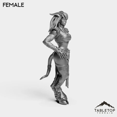 Tabletop Terrain Miniature Exiled Female