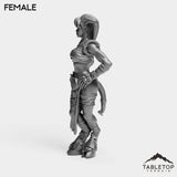 Tabletop Terrain Miniature Exiled Female