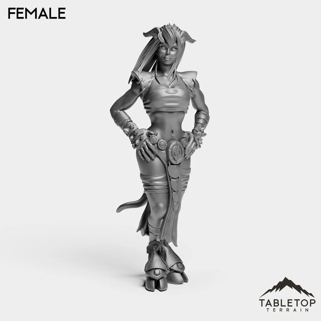 Tabletop Terrain Miniature Exiled Female