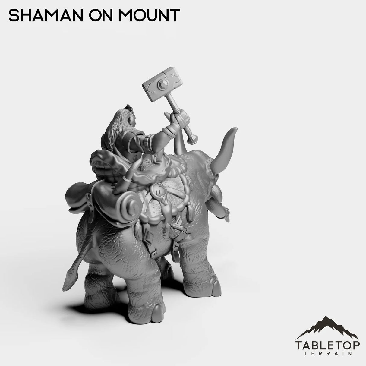 Tabletop Terrain Miniature Exiled Shaman on Mount