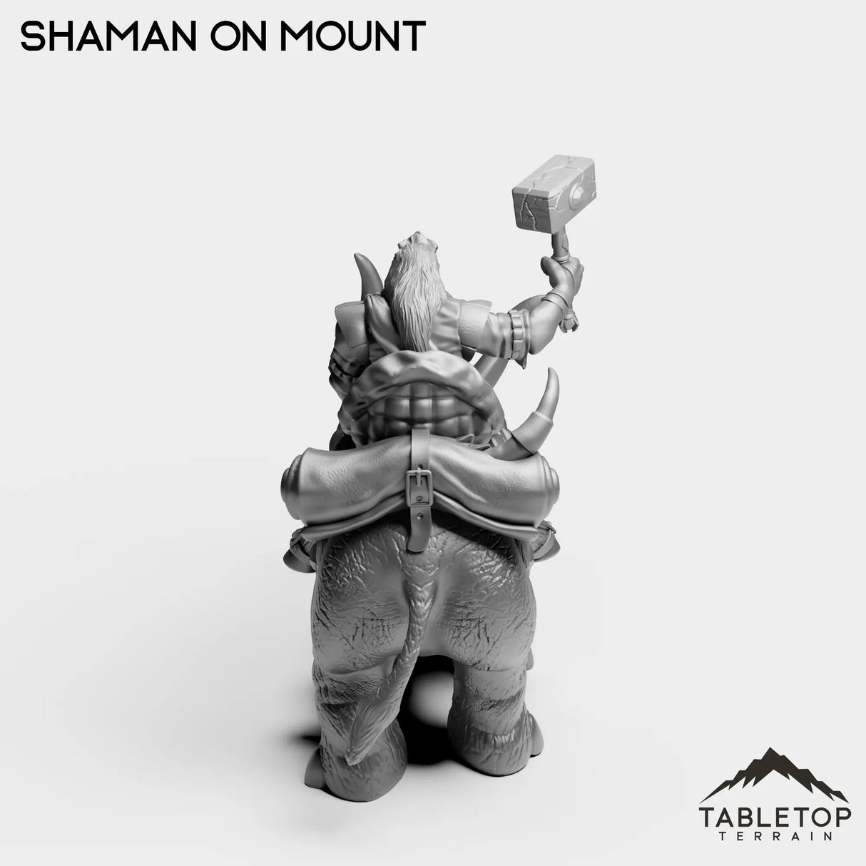 Tabletop Terrain Miniature Exiled Shaman on Mount