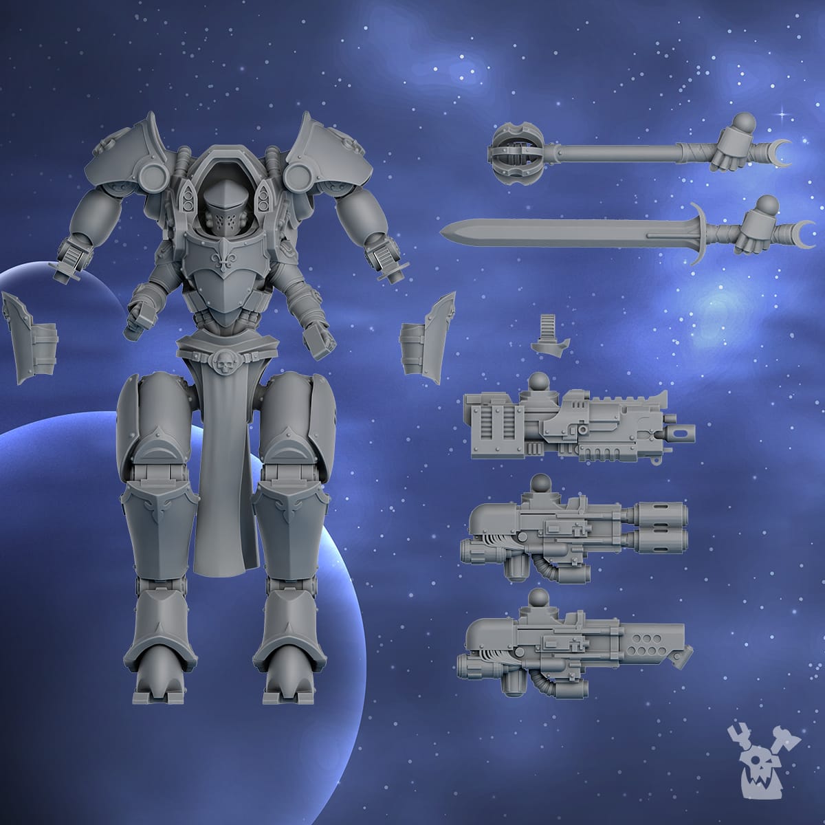 Tabletop Terrain Miniature Exosuit squad