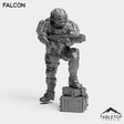 Tabletop Terrain Miniature Falcon - Black Stone Commandos