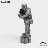 Tabletop Terrain Miniature Falcon - Black Stone Commandos
