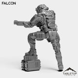 Tabletop Terrain Miniature Falcon - Black Stone Commandos