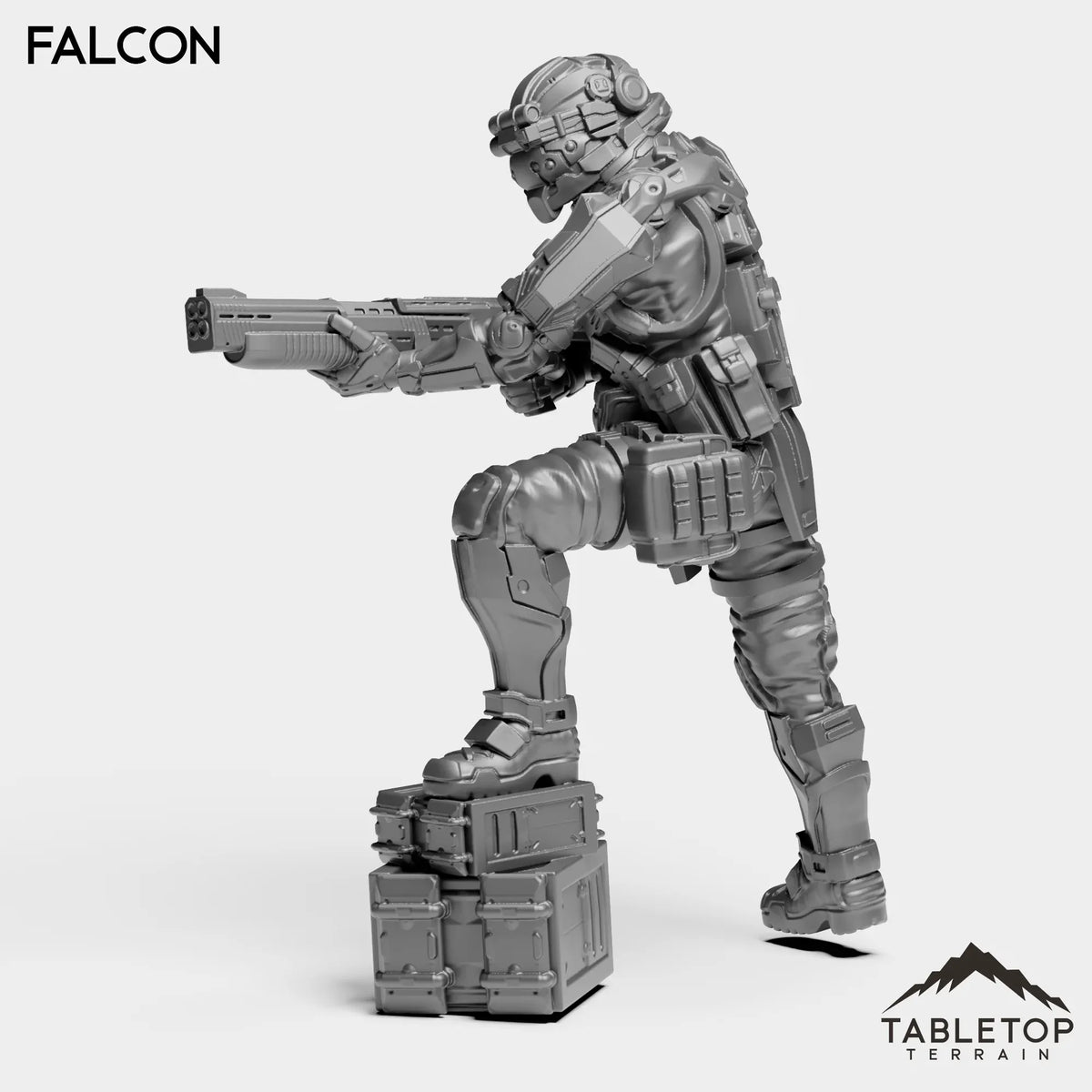 Tabletop Terrain Miniature Falcon - Black Stone Commandos