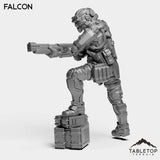 Tabletop Terrain Miniature Falcon - Black Stone Commandos