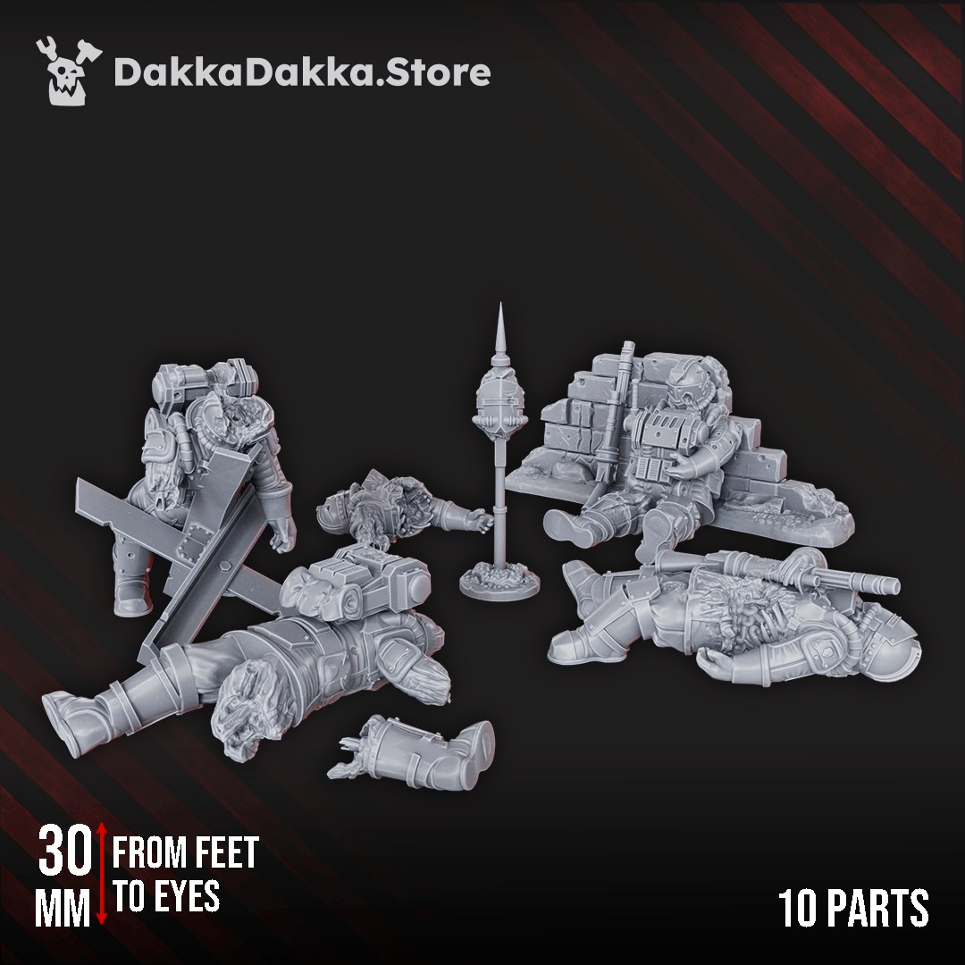Tabletop Terrain Miniature Fallen Dawnguard soldiers