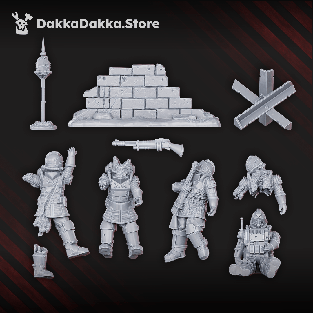 Tabletop Terrain Miniature Fallen Dawnguard soldiers